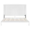 Queen Size Murphy Wall Bed Modern Design With LED Lights - White - Image 9