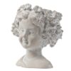 Cement Bust Wall Planter Indoor Outdoor Home Garden Decor - Gray - Image 9