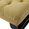 Hilton - Ottoman Bench With Button - Tufted Diamond Stitching - Yellow - Image 12