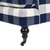 Alana Lawson - Accent Arm Chair Casters - Blue Lattice - Image 6