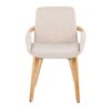 Cosmo - Mid-Century Chair - Natural / Cream - Image 5