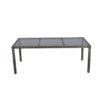 9 Piece Outdoor Patio Wicker Dining Set Patio Wicker Furniture Dining Set Glass Top - Gray / Black - Image 7