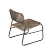 Patio Furniture Set 3 Piece Mixture Pattern PE Rattan Steel Frame And Modern Round Table - Brown / Black - Image 9