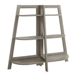 Bookshelf, Bookcase, Etagere, 3 Tier, For Office, Contemporary & Modern - Taupe