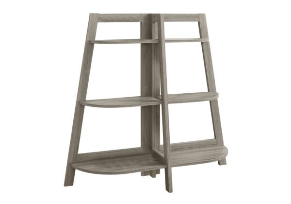 Bookshelf, Bookcase, Etagere, 3 Tier, For Office, Contemporary & Modern - Taupe