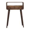 Mini Curved Console, 2 Drawer - Natural - Image 3