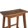 Solid Wood Rustic 3 Piece Stationary Kitchen Island Set With 2 Seatings, Rubber Wood Butcher Block Dining Table Set Prep Table Set With 2 Open Shelves For Small Places - Walnut / Cream White - Image 23