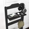Accent Portable Garment Rack, Clothes Valet Stand With Storage Organizer - Black - Image 7