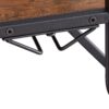 11 Bottle Wine Bakers Rack, 5 Tier Freestanding Wine Rack With Hanging Wine Glass Holder And Storage Shelves, Wine Storage Home Bar For Liquor And Wine Storage for Kitchen, Dining Room - Antique Brown / Black - Image 5