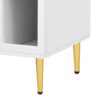 Modern TV Stand For Up To 70" TV, Entertainment Center TV Media Console Table, With 3 Shelves And 2 Cabinets, TV Console Cabinet Furniture For Living Room - White - Image 19
