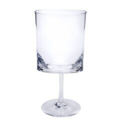 Halo - Leadingware Oval Plastic Wine Glasses (Set of 4) Unbreakable Bpa Free Acrylic, 12Oz - Clear