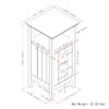 Acadian - Floor Storage Cabinet - Pure White - Image 9
