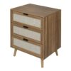 3 Drawer Cabinet, Suitable For Bedroom, Living Room, Study - Walnut - Image 9
