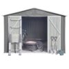 10' x 8' Garden Sheds Outdoor Storage Sheds - Gray - Image 6