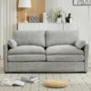 Cozy Upholstered Loveseat Sofa Oversized Comfy Comfy Cloud Sofa Double Cushion Loveseat Sofa Plush Cushion Sofa Couch For Living Room - Light Gray - Image 7