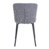 Luxury Minimalist Chairs (Set of 4) High Quality Dining Chairs With Metal Legs, Modern Design - Black / Gray - Image 9