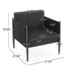 Dawson - Club Chair - Dark Gray - Image 2