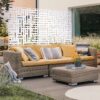 Decorative Freestanding Metal Privacy Screen For Indoor & Outdoor Use - White - Image 2