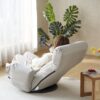 Adjustable Head And Waist Game Chair, Lounge Chair 360 Degree Rotatable - Gray - Image 9