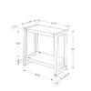 Accent Side Table, Narrow, Small, 2 Tier, Versatile Placement - Taupe - Image 12