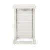 Aluminum Outdoor Side Table, C Shaped End Table, Outside Small Table For Patio - White - Image 7