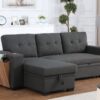 3 Piece Upholstered Sectional - Dark Gray - Image 10