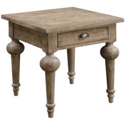 Ludin - Square End Table - Taupe