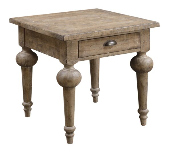 Ludin - Square End Table - Taupe