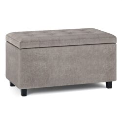 Cosmopolitan - Storage Ottoman - Distressed Gray Taupe