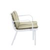 Luna - Outdoor Patio Loveseat - White / Green - Image 5
