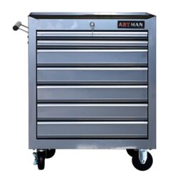 7 Drawers Multifunctional Tool Cart With Wheels - Sliver
