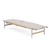 Hargrove - Outdoor Patio Aluminun Chaise Lounge, Outdoor Mesh Seat - Natural / Silver - Image 4