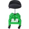 Pneumatic 360 Degree Swivel Stool, Mechanics Rolling Creeper Seat, Heavy Duty Rolling Mechanics Stool, Shop Stool With Casters - Green - Image 2