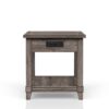 End Table With Storage Drawer Usn - Gray - Image 5