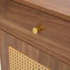 Multi Functional Modern Minimalist Shoe Cabinet Perfectly Blends Into Nordic, Japanese, And Industrial Style Homes - Walnut - Image 16