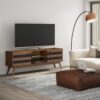 Clarkson - Low TV Stand - Rustic Natural Aged Brown - Image 10