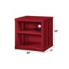 Cargo - Nightstand With USB - Red - Image 8