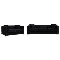 Bayberry - Sofa Loveseat Living Room Set - Black