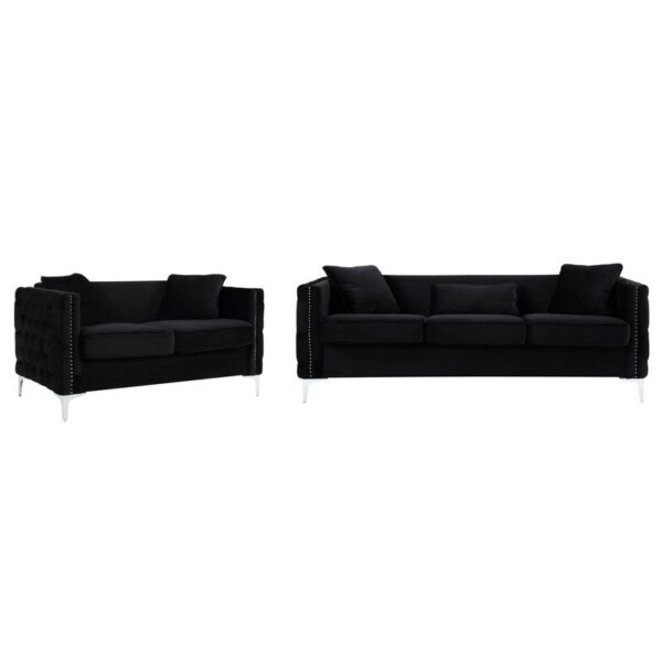 Bayberry - Sofa Loveseat Living Room Set - Black