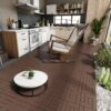 Zz Style 12" Patio Deck Tiles, Diy Interlocking Flooring - Red Brown - Image 5