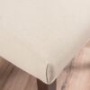 Harriet - Tufted Dining Chair Set Modern Farmhouse Style - Ivory Linen - Image 6