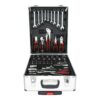 899 Piece Home Repair Tool Set With Rolling Plastic Toolbox, 4 Drawers, General Household Maintenance Kit For Garden, Homeowner, Handyman - Silver - Image 6