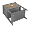 2 Drawer Side Table - Natural Rattan - End Table - Suitable For Bedroom, Living Room, Or Study - Gray - Image 15