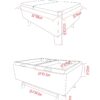 Owen - Tray Top Small Coffee Table Storage Ottoman - Distressed Gray - Image 2