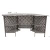 Cast Alumnim Weave Pattern Party Bar Table A - Gray - Image 8