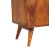 Curved Nordic Charm Cabinet - Brown - Image 5