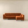 Christian - Sectional Sofa Right Facing - Burnt Orange - Image 2