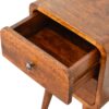 Mini Curved Nightstand - Beige Brown - Image 7