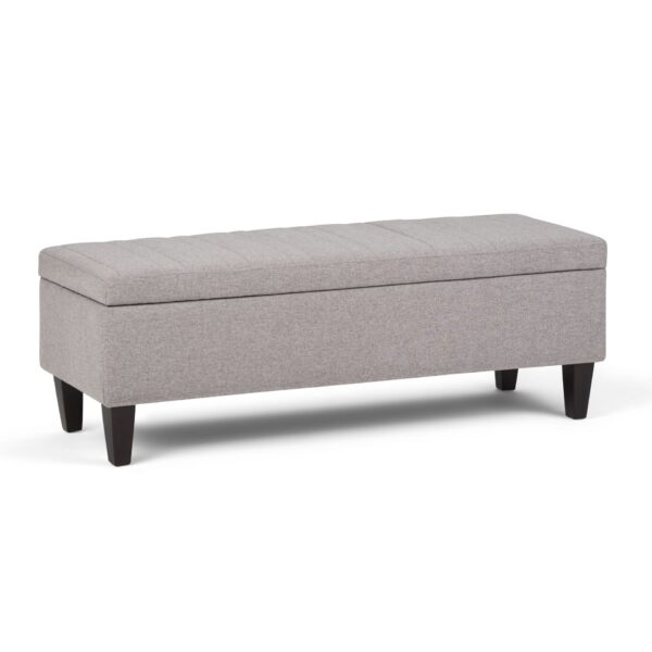 Monroe - Storage Ottoman - Cloud Gray