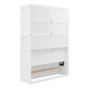 Full Size Murphy Classic Wall Bed With Shelves - White - Image 4